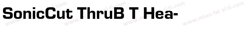 SonicCut ThruB T Hea字体转换